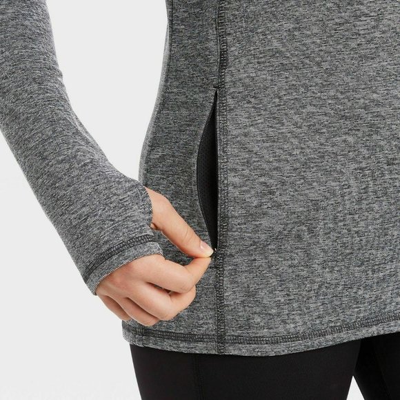 NWT All In Motion Train 1/2 Zip Pullover Gray Sz M - Picture 6 of 6